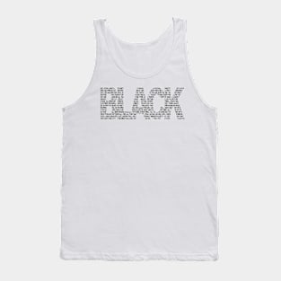 Tatto everthing black Tank Top